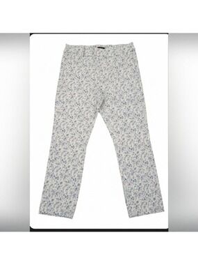 Mario Serrani Blue Floral Pattern Pants , Size Medium ,Italy.